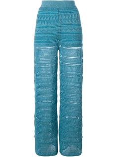 трикотажные брюки с нитью металлик M Missoni