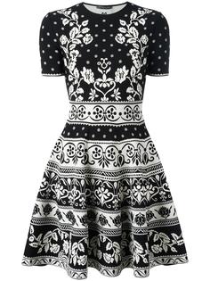 жаккардовое платье  Alexander McQueen