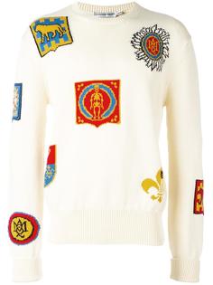 свитер с принтом гербов  Alexander McQueen