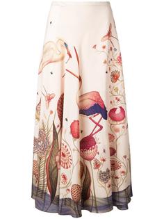 юбка с принтом фламинго Vilshenko