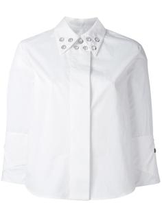 рубашка с рукавами три четверти и заклепками Mm6 Maison Margiela