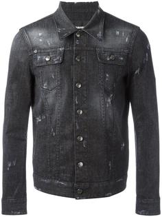 джинсовая куртка с мелкими заклепками Dsquared2