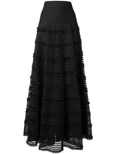 длинная юбка с рюшами Givenchy