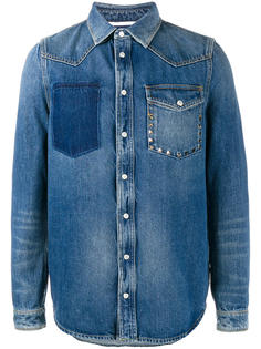 джинсовая рубашка с потертой отделкой Valentino