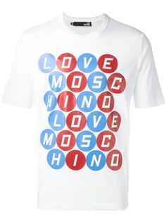 футболка с принтом логотипа  Love Moschino