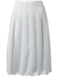 плиссированная юбка миди Red Valentino