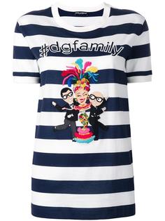 футболка с вышивкой  Dolce & Gabbana
