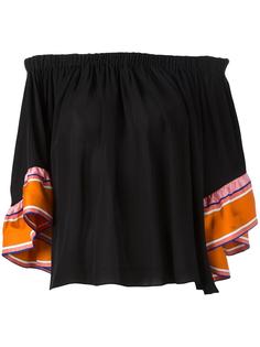 блузка с открытыми плечами Emilio Pucci