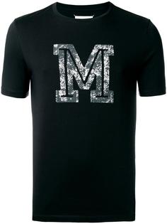 футболка с принтом "М" Maison Margiela