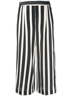 укороченные брюки в полоску MSGM