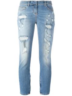 укороченные джинсы с рваными деталями Faith Connexion