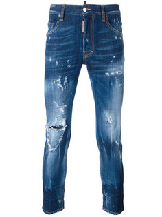 джинсы Skater с рваными деталями Dsquared2