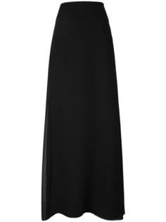 длинная юбка с разрезом сбоку Lanvin