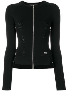 кардиган на молнии с перфорацией  Dsquared2