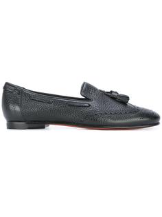 лоферы с перфорацией Santoni