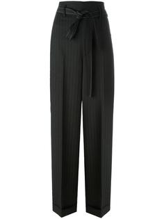 брюки в тонкую полоску Helmut Lang