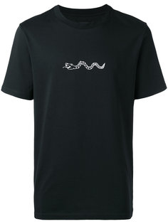 футболка с принтом змеи Oamc