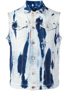 сильно выбеленный джинсовый жилет Dsquared2