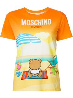футболка с пляжным принтом Moschino