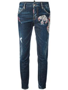 джинсы с вышивкой Cool Girl Dsquared2
