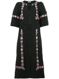 платье миди с цветочной вышивкой Vilshenko