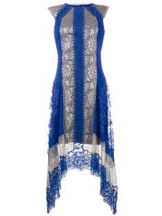 асимметричное кружевное платье Alberta Ferretti