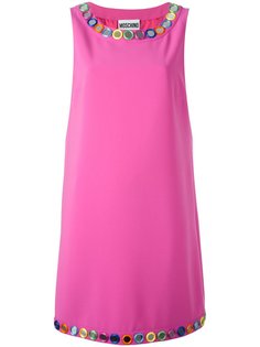 платье шифт с зеркальным украшением Moschino