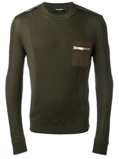 свитер с карманом на груди Dsquared2