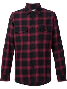 рубашка в клетку Saint Laurent