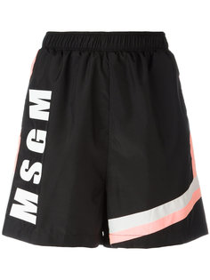 шорты с логотипом MSGM