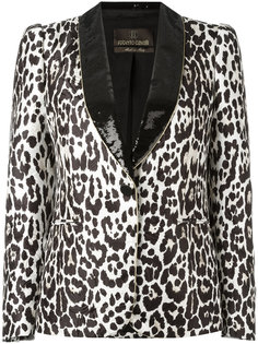 пиджак с леопардовым принтом Roberto Cavalli
