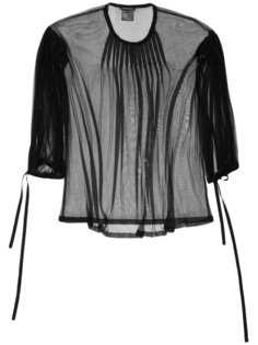 прозрачная блузка с плиссировкой Ann Demeulemeester