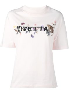 футболка с принтом логотипа Vivetta