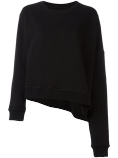 асимметричная укороченная толстовка Mm6 Maison Margiela