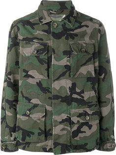 камуфляжная куртка в стиле милитари Valentino