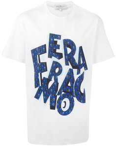 футболка с принтом логотипа Salvatore Ferragamo