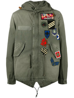 куртка в военном стиле с нашивками Mr & Mrs Italy