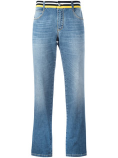 прямые джинсы с полосатым поясом Ermanno Scervino