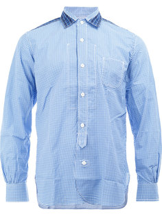 клетчатая рубашка с контрастной отделкой Junya Watanabe Comme Des Garçons Man