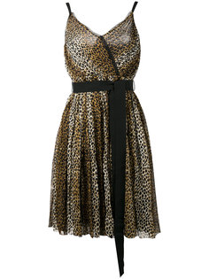 платье с леопардовым принтом Dolce & Gabbana Vintage