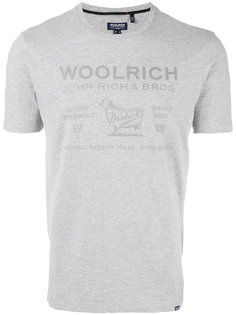 футболка с принтом логотипа Woolrich