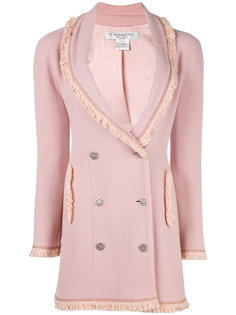 пальто с отделкой из бахромы Christian Dior Vintage