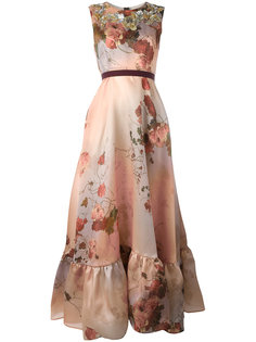 длинное платье с цветочным принтом Antonio Marras