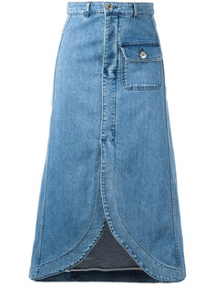 джинсовая юбка с закругленным подолом See By Chloé