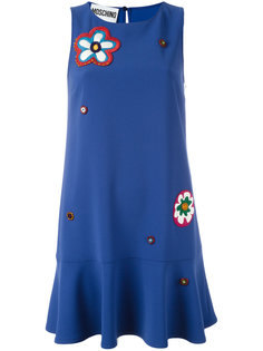 платье с цветочным украшением Moschino