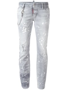 джинсы Flare с брызгами краски Dsquared2
