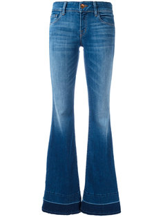 расклешенные джинсы со шлицами по бокам J Brand
