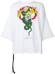 футболка с принтом змеи Unravel Project