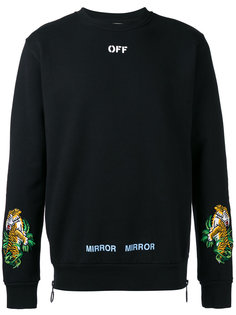 толстовка с вышивкой тигров Off-White