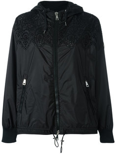 куртка с капюшоном и цветочной вышивкой Moncler